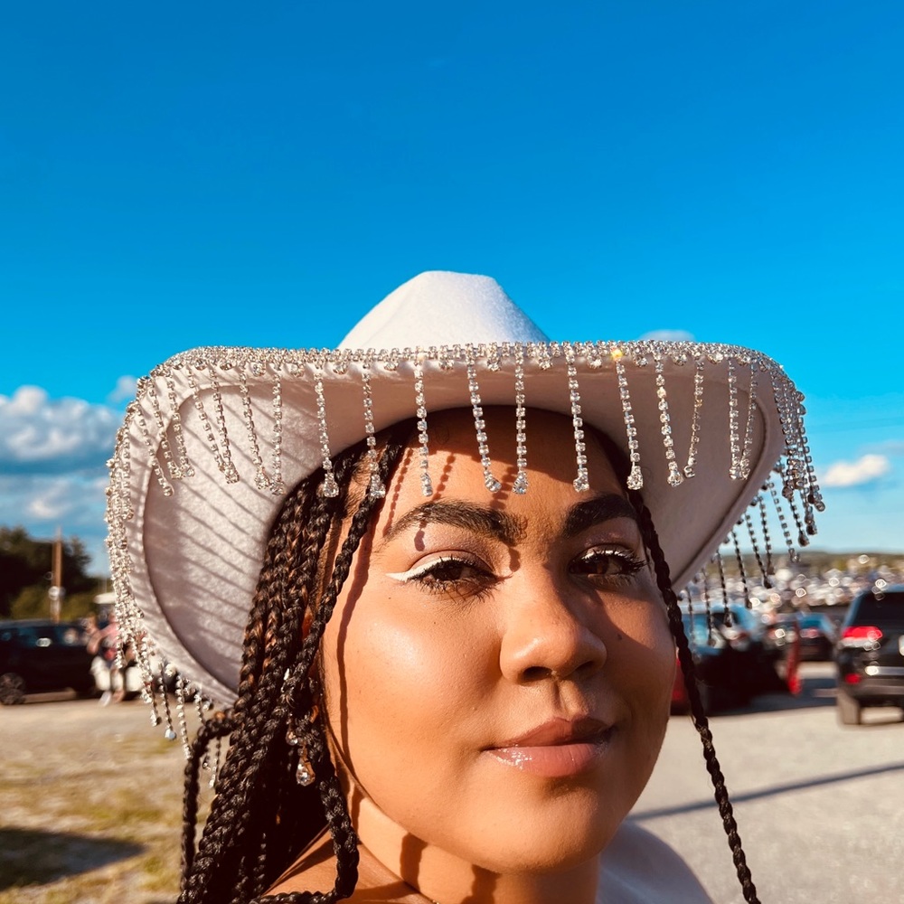 White Tassel Cowboy Hat